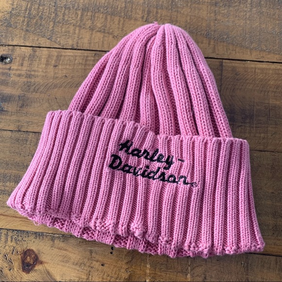 Harley-Davidson Pink Knit Beanie - Picture 2 of 7
